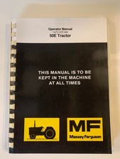 Massey Ferguson 50E tractor operators manual