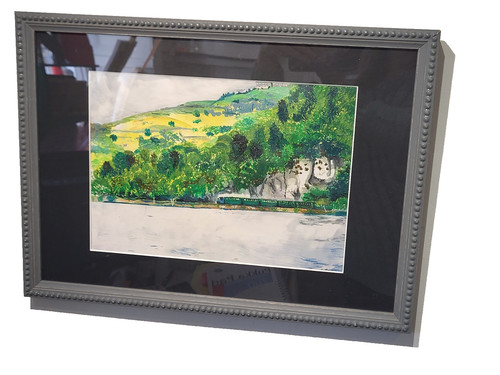 Llanberis railway framed - railway,
