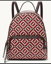 £149 *RARE* Fossil Felicity Backpack Rucksack Bag Geometric Pattern Boho