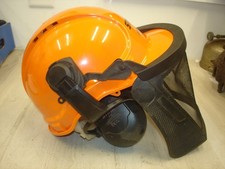 Stihl Woodcutter Hard hat With Face Screen And Ear Protection used NICE