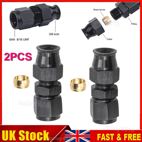 2pcs 6an tube hardline - 3/8",