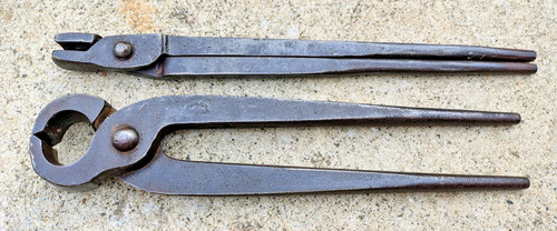 Vintage blacksmiths tongs 2 - vintage,