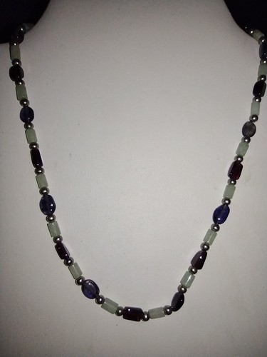 Jade garnet and amythest - garnet,