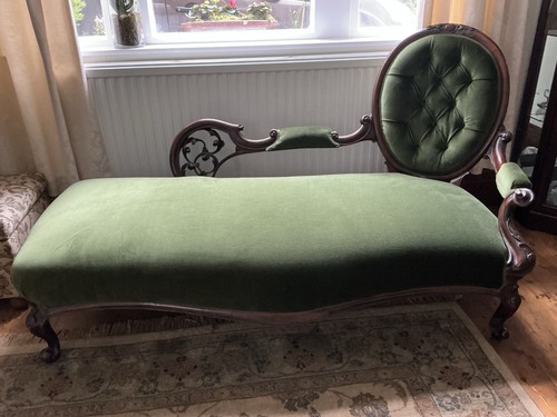 Victorian chaise lounge newly - victorian,