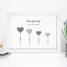 Personalised Our Family Print