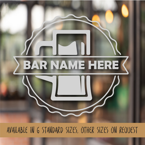 Frosted glass effect pub - effect, shed