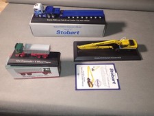 3 x Eddie Stobart Trucks 1:76 Scania R560 Excavator PC340 AEC Tipper VGC Lot K86