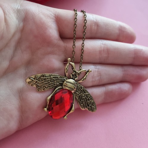Necklace bronze vintage - necklace,