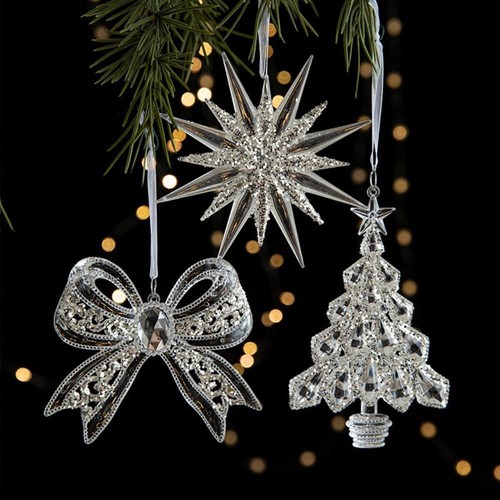 Crystal pendant christmas tree - pendant,
