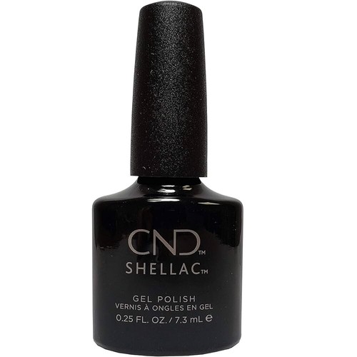 Cnd shellac gel polish black - cnd,