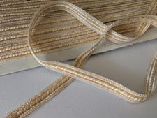 FULL CARD 20.5 metres trim Braid lemon/white 13mm wide
