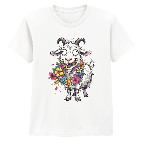Cute cartoon goat kids - cartoon,