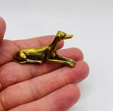Small Brass Greyhound Beagle Dog Statue Statue Ornament