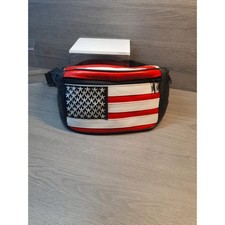 Vintage 90s leather usa flag