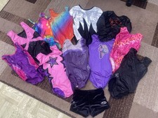 Bundle of  12 Gymnastics Leotards - Size 28 Age 7-8 Milano, Zone, Pink etc 