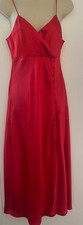 ZARA Red Long Slip Dress Size