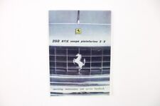 1960-64 Ferrari 250 Owner’s Manual Handbook GTE Lusso SWB