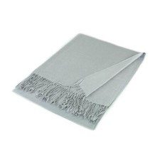 Womens 2PLY 78X28 Solid Silk Pashmina Shawl Wrap Stole Cashmere Wool Feel Scarf