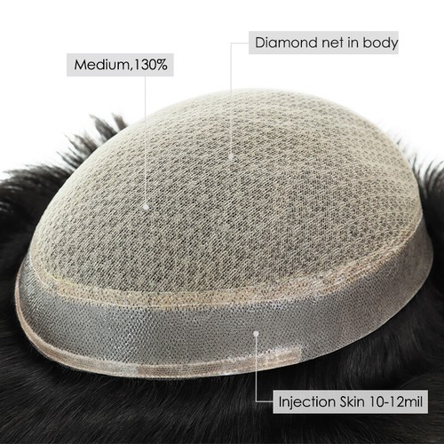Mens toupee silk - toupee,
