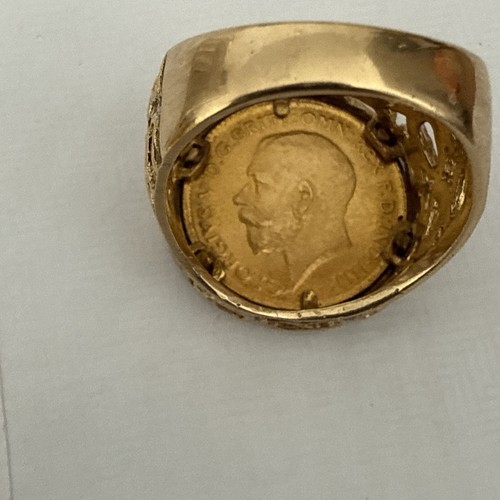 Half sovereign ring - half,