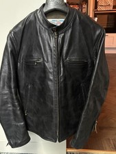 AERO LEATHER CAFE RACER BLACK