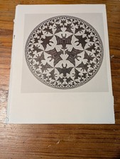 M.C Escher Sketch Woodblock Heaven & Hell Circle Limit Art Symmetry Deamons