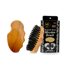 Ergonomic Wooden Beard Brush