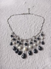 Black, Pearl And Crystal Drop