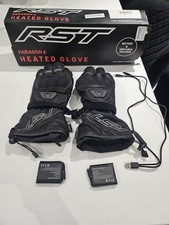 RST Paragon6 Heated Motorcycle Gloves Size Large Excellent Condition Worn Once