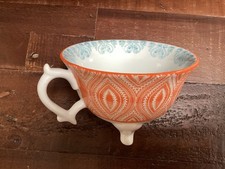JOYYE ORANGE & BLUE FOOTED COFFEE / TEA CUP VGC
