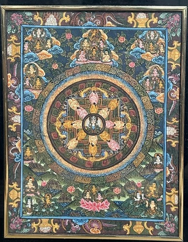 Vintage tibetan mandala - a,