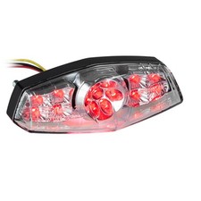 Universal Motorcycle LED - Rear Light " Lucas - Style With Kzb Tint