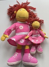 Tweenies Fizz Soft Plush Toy Doll 14” and 7” Hasbro/TV Show/Pink. Set Of 2.