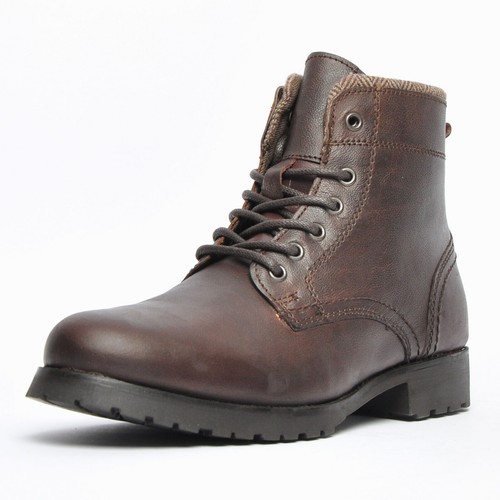 Mens leather military combat - mens,