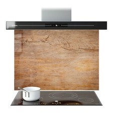 Kitchen Glass Splashback Toughened Tile Cooker ANY SIZE Old Natural Wood Texture