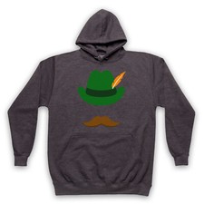 OKTOBERFEST GERMAN BAVARIAN TYROLEAN HAT MOUSTACHE UNISEX ADULTS HOODIE
