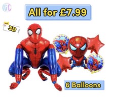 Spiderman Balloons Set Kids
