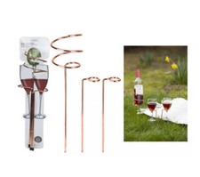 B&Co Copper Effect Wine Bottle