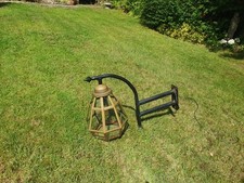 Reclaimed large brass Victorian style wall lamp/light/lantern house outside
