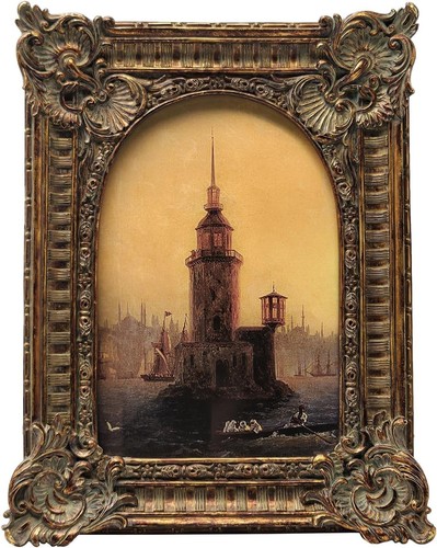 Antique bronze gold 4x6 - antique,
