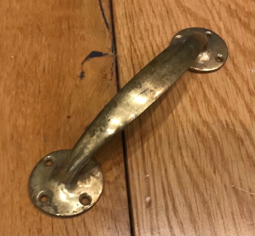 Vintage solid brass - , pull