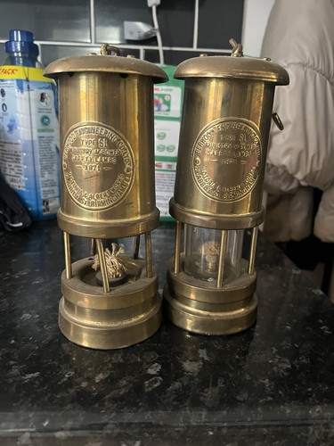 Two old mining - lamps, ￼