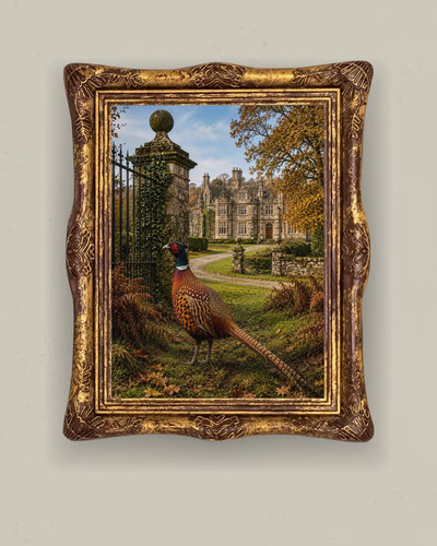 Pheasant wildlife art print - pheasant,