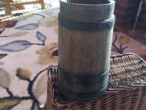 Vintage antique oak barrel - vintage, /antique