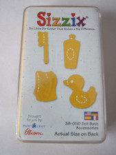 SIZZIX DOLL BATH ACCESSORIES MEDIUM DIE 38-0110 BIGKICK BIGSHOT CUTTLEBUG WIZARD