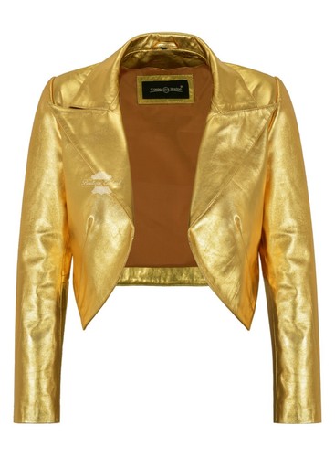 Ladies shinny cropped leather - ladies,