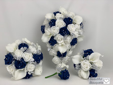 Wedding Bouquets Flowers Navy