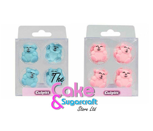 Bear toppers pink - toppers, blue