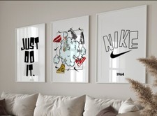 Set of 3 Nike Shoes Art pieces