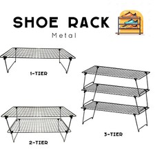 Metal shoe rack - 3, tier